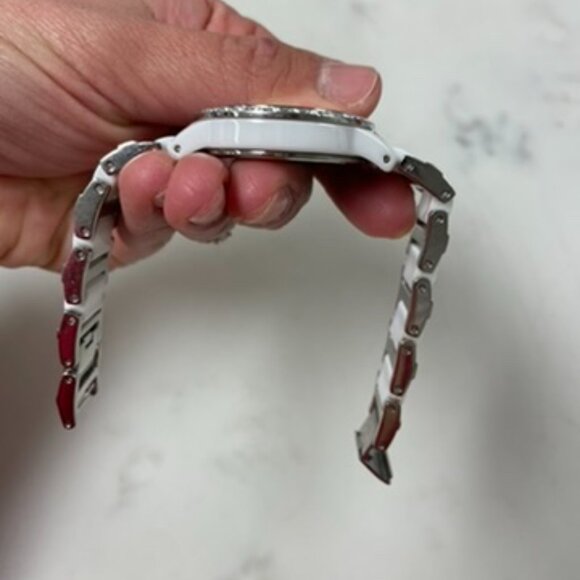 Fossil, White Bling Watch - Picture 6 of 9